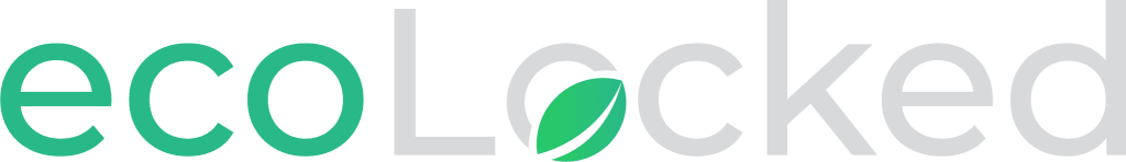 Logo of ecolocked who store carbon safely within concrete